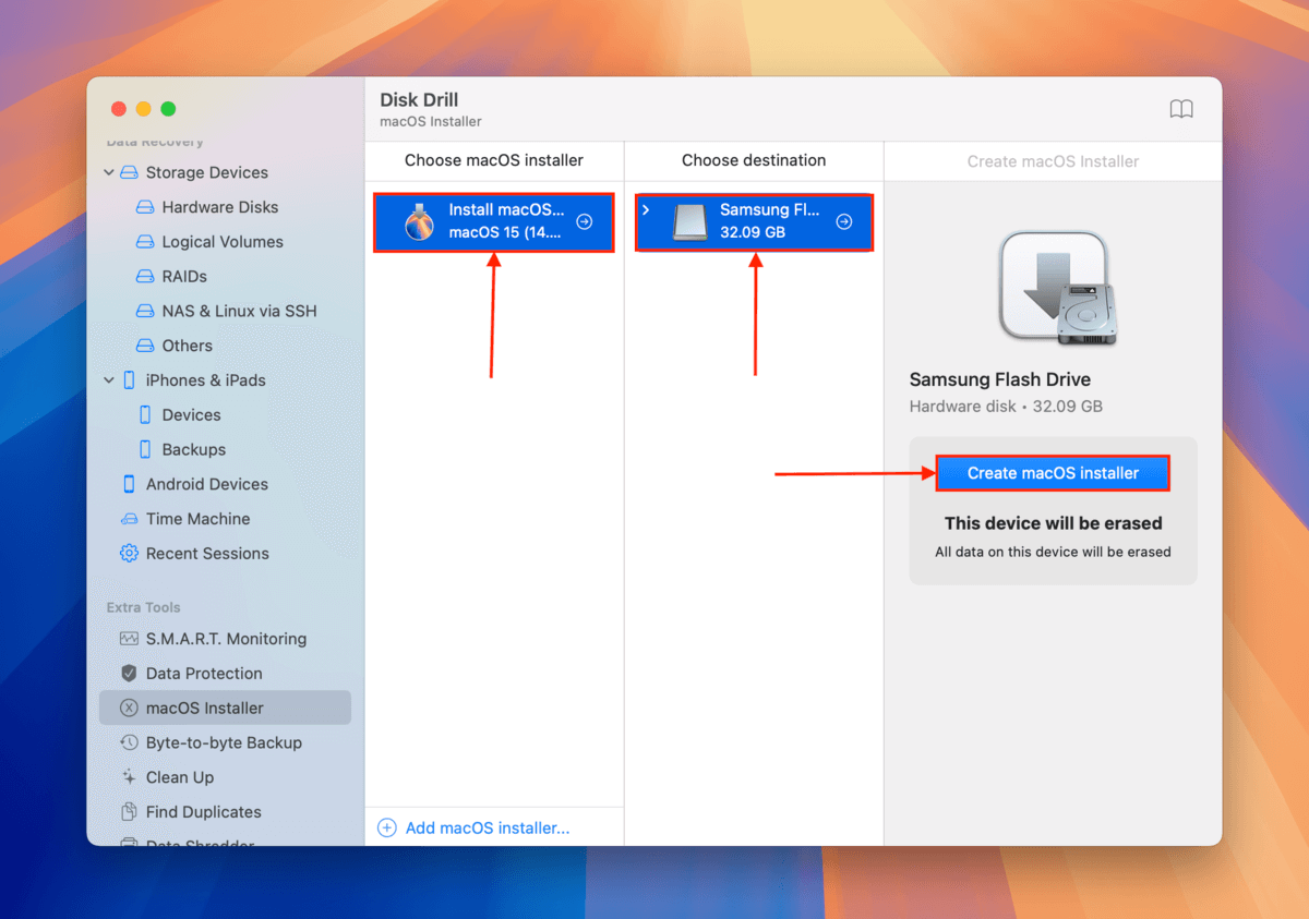 Disk Drill macOS installer setup
