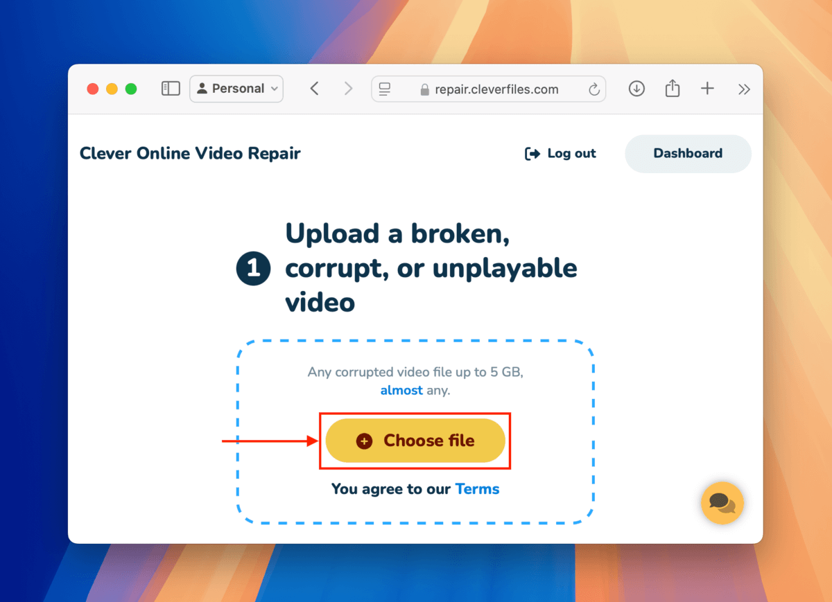 Clever Online Video Repair corruption sample selection