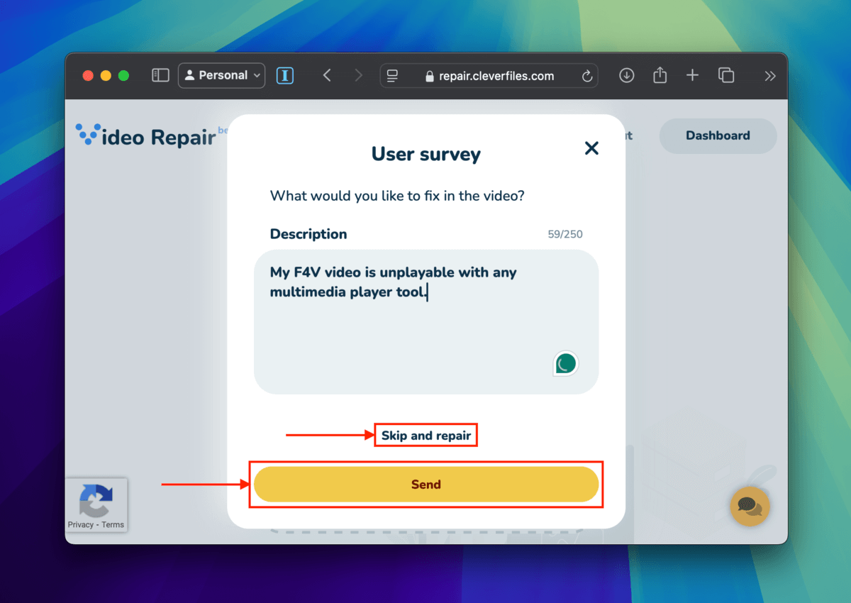 Clever Online Video Repair corrupted F4V video optional survey