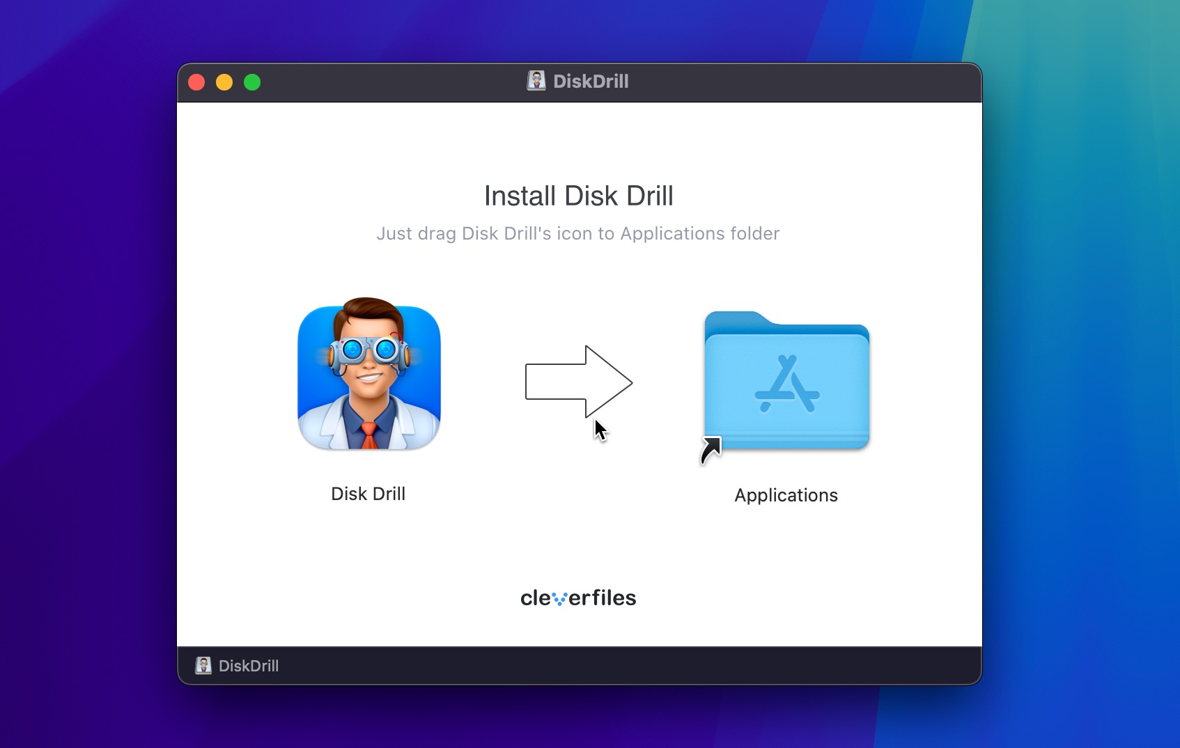 disk drill install macos dark mode