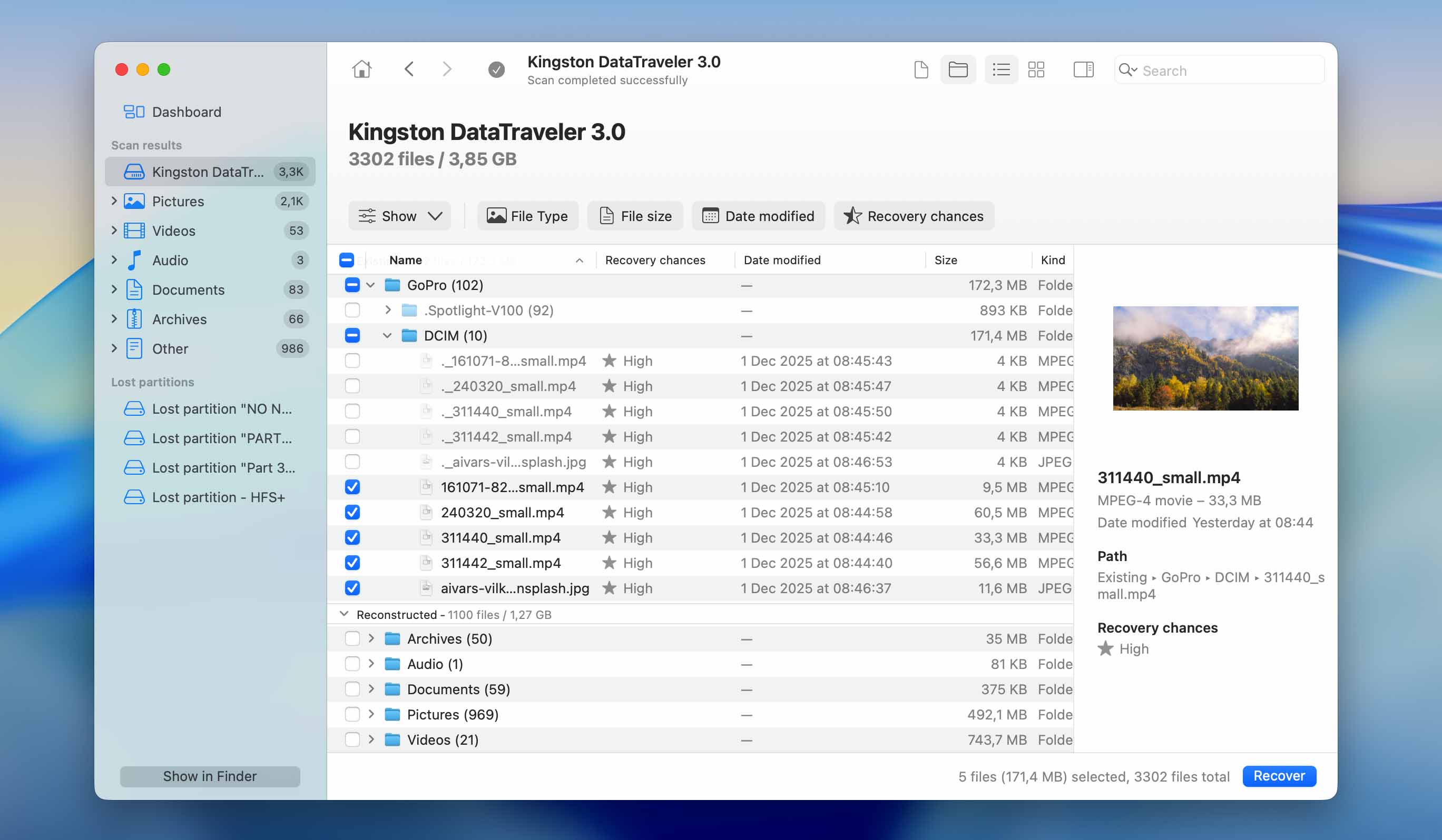 preview files
