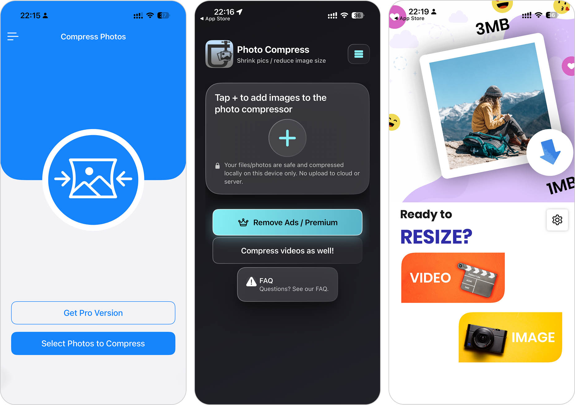 compressor apps on iphone